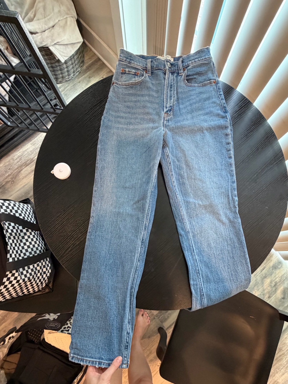 Abercrombie Ultra-High-Rise Straight Leg Women’s Jeans - curve love